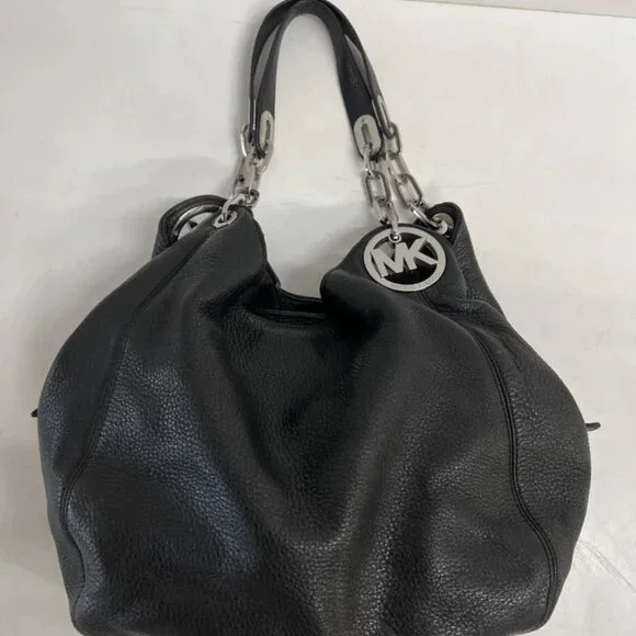 Michael Kors Black Leather hobo bag - Picture 1 of 8